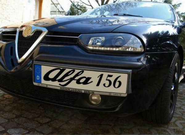 LED Tagfahrlicht - Design Scheinwerfer für ALFA ROMEO 156 97-03 schwarz
